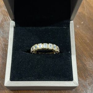 Anna Zuckerman Brickell 6 carat Eternity Ring - white diamond crystalline / SZ 8